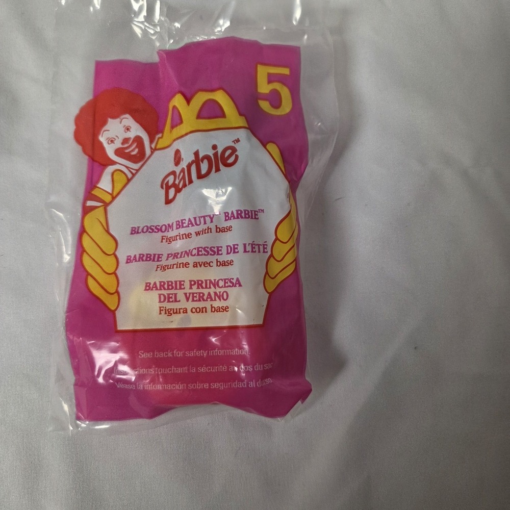 Vintage 1990s Blossom Beauty Barbie African American HAPPY MEAL Toy McDonalds